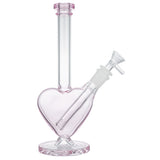 (WATER PIPE) 10" LOVE HEART - PINK