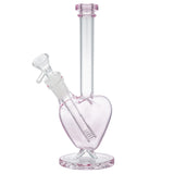 (WATER PIPE) 10" LOVE HEART - PINK