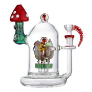 (WATER PIPE) 8" MAD MUSHROOM COLONY - RED