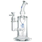 (WATER PIPE) 10" KRAVE INCYCLER - CLEAR BLUE