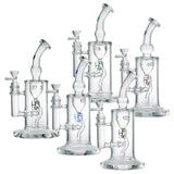(WATER PIPE) 10" KRAVE INCYCLER - CLEAR GREEN