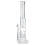 (WATER PIPE) 17.3" SOLID MULTI PERC - CLEAR