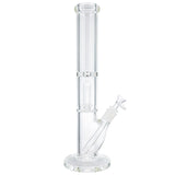 (WATER PIPE) 14.5" SOLID MULTI PERC - CLEAR