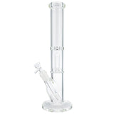 (WATER PIPE) 14.5" SOLID MULTI PERC - CLEAR