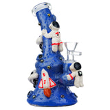 (WATER PIPE) 6.5" MOON ASTRONAUT - BLUE