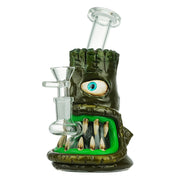 (WATER PIPE) 7" TREE FACE BIG MOUTH - GREEN LIME