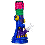 (WATER PIPE) 10" BIG MOUTH MONSTER - BLUE PURPLE