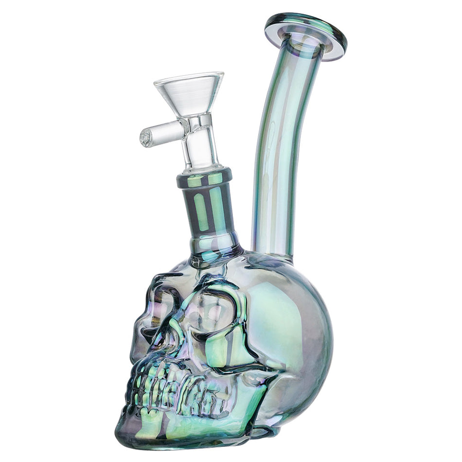 (RIG) 5.5 INCH SKULL - RAINBOW GREEN