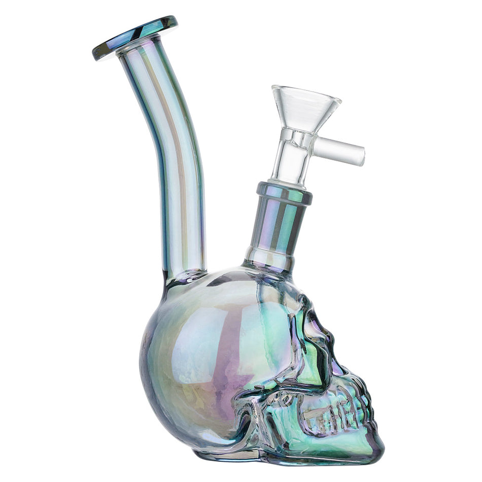 (RIG) 5.5 INCH SKULL - RAINBOW GREEN