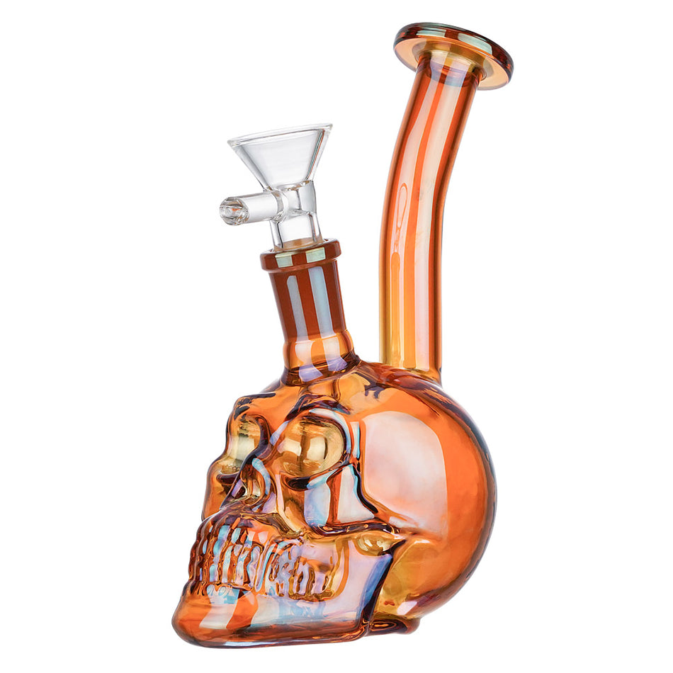 (RIG) 5.5 INCH SKULL - RAINBOW GOLD