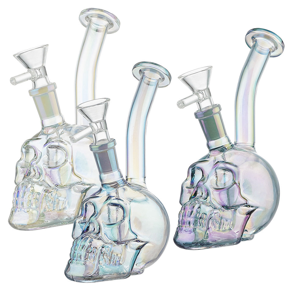 (RIG) 5.5 INCH SKULL - CLEAR PURPLE