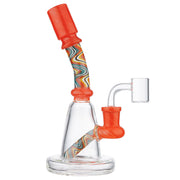 (RIG) 8" SOLID THICK BASE - ORANGE