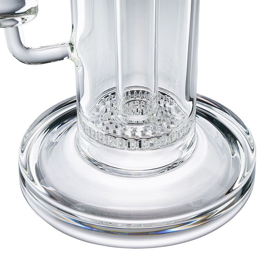 (WATER PIPE) 9.6" HONEYCOMB - CLEAR