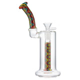 (RIG) 8" BUBBLER STYLE BRUSHED COLOR - ZIG ZAG