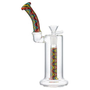 (RIG) 8" BUBBLER STYLE BRUSHED COLOR - ZIG ZAG