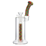 (RIG) 8" BUBBLER STYLE BRUSHED COLOR - ZIG ZAG