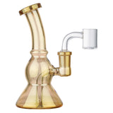 (RIG) 5.5" SHINNY OIL RIG - CLEAR GOLDEN