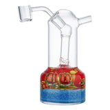 (WATER PIPE) 6" 3D WATER PIPE - RED MUSHROOMS