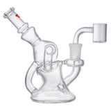 (RECYCLER) 5.5" KRAVE CLEAR SERIES - RED