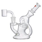 (RECYCLER) 5.5" KRAVE CLEAR SERIES - RED