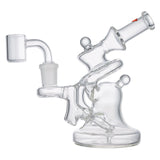 (RECYCLER) 5.5" KRAVE CLEAR SERIES - RED