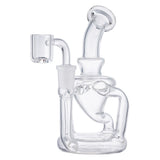 (WATER PIPE) 5.2" HIGH END "FLOW RECYCLER" - CLEAR