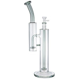 (WATER PIPE) 9" DOUBLE PERC AND DOUBLE BODY - SMOKEY GREY