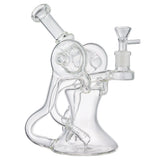 (WATER PIPE) 9.5" HIGH END "REACTOR RECYCLER" - CLEAR