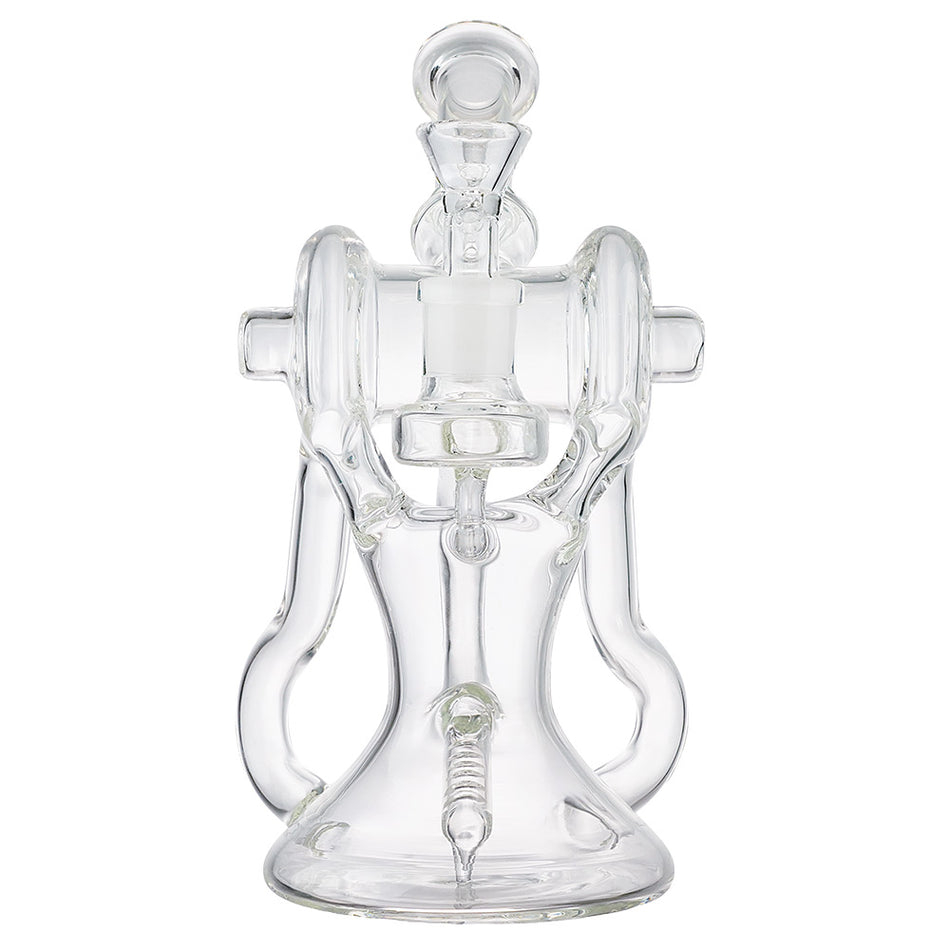 (WATER PIPE) 9.5" HIGH END "REACTOR RECYCLER" - CLEAR