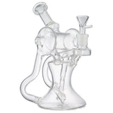 (WATER PIPE) 9.5" HIGH END "REACTOR RECYCLER" - CLEAR
