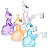 (RIG) 6" ALIEN ON SPACESHIP - ORANGE