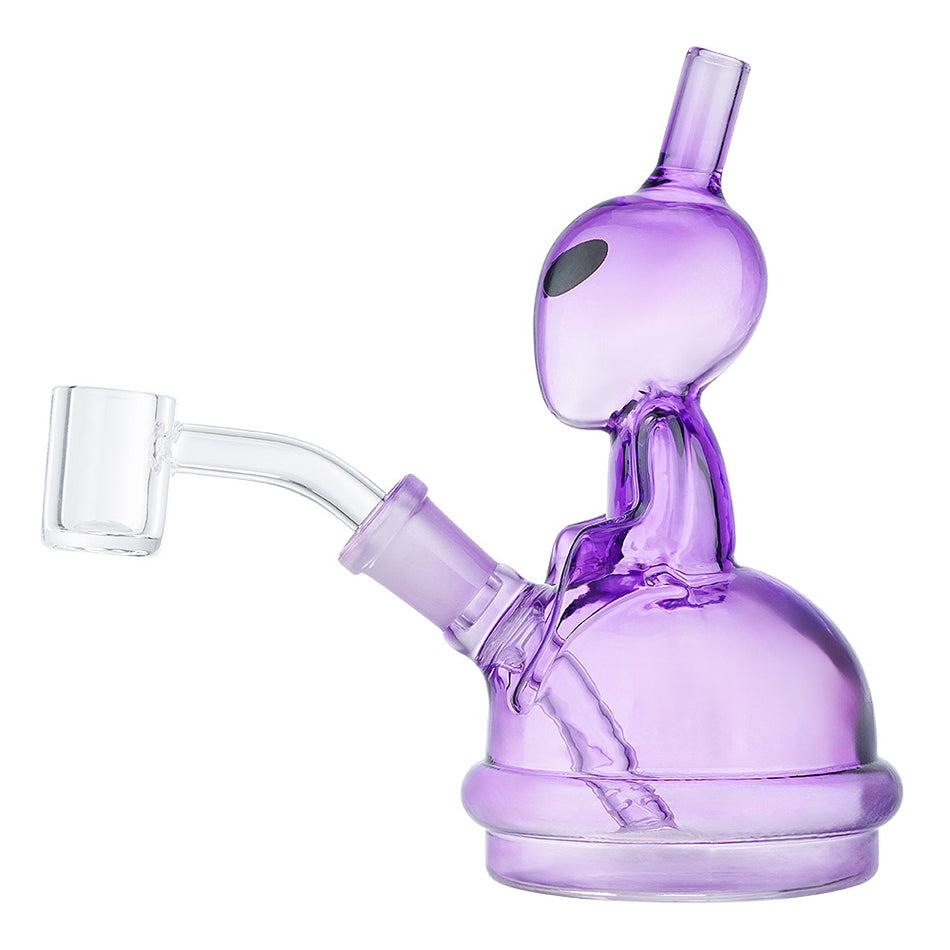(RIG) 6" ALIEN ON SPACESHIP - PURPLE