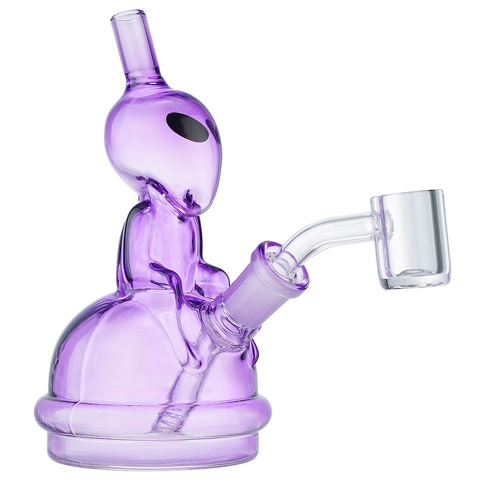 (RIG) 6" ALIEN ON SPACESHIP - PURPLE