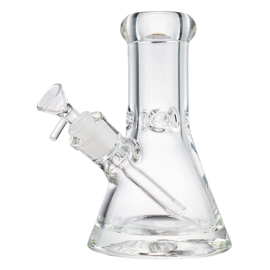 (WATER PIPE) 8" THICK 1" BOTTOM BEAKER - CLEAR