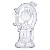 (WATER PIPE) 8.5" HIGH END "ORBIT RECYCLER" - CLEAR