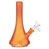 (WATER PIPE) 5.5" WEB FINGER GRIP 10mm BOWL - AMBER