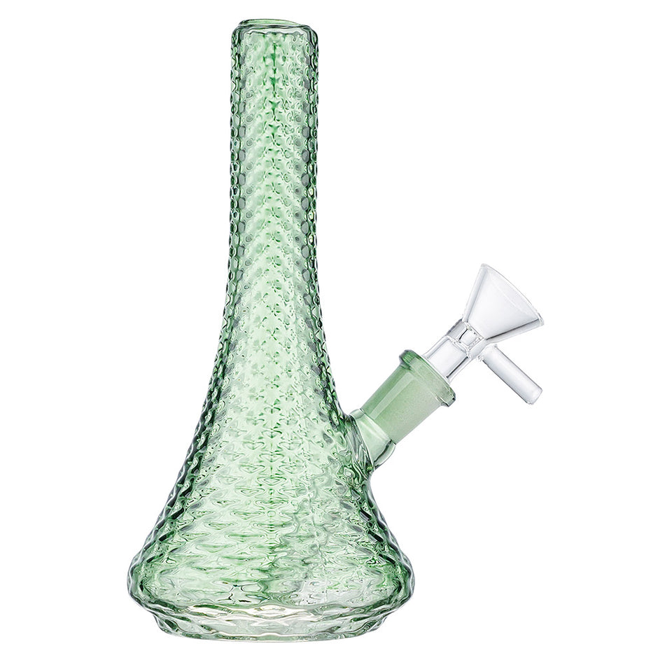 (WATER PIPE) 5.5" WEB FINGER GRIP 10mm BOWL - GREEN