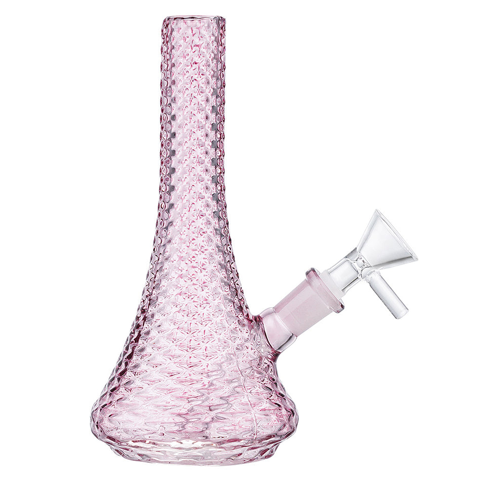 (WATER PIPE) 5.5" WEB FINGER GRIP 10mm BOWL - PURPLE