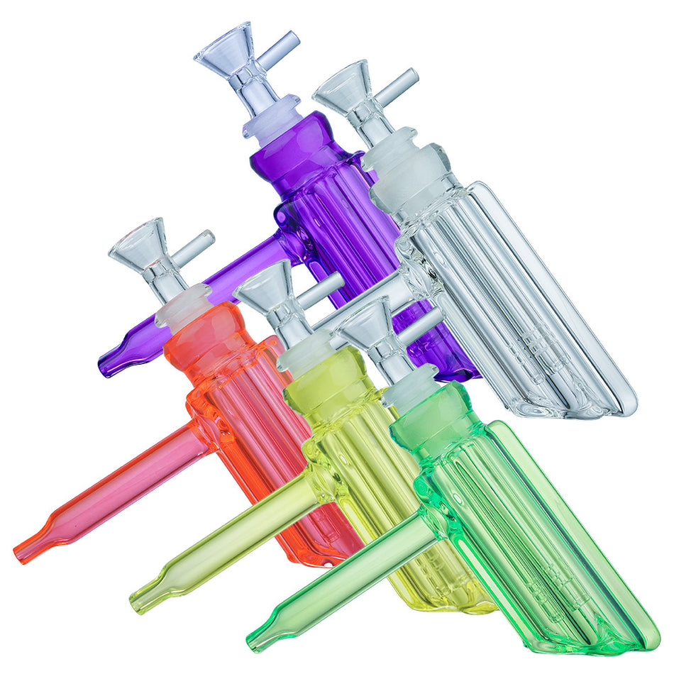 (BUBBLER) 5" SEE THRU BUBBLER - PURPLE