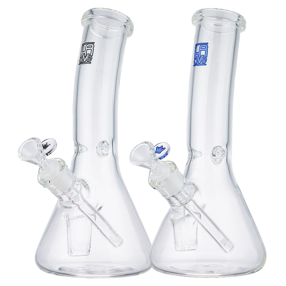 (WATER PIPE) 12" KRAVE BENT WITH LIGHTER POCKET - BLUE