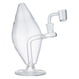 (RIG) 6.5" CROOKED FLAME - CLEAR