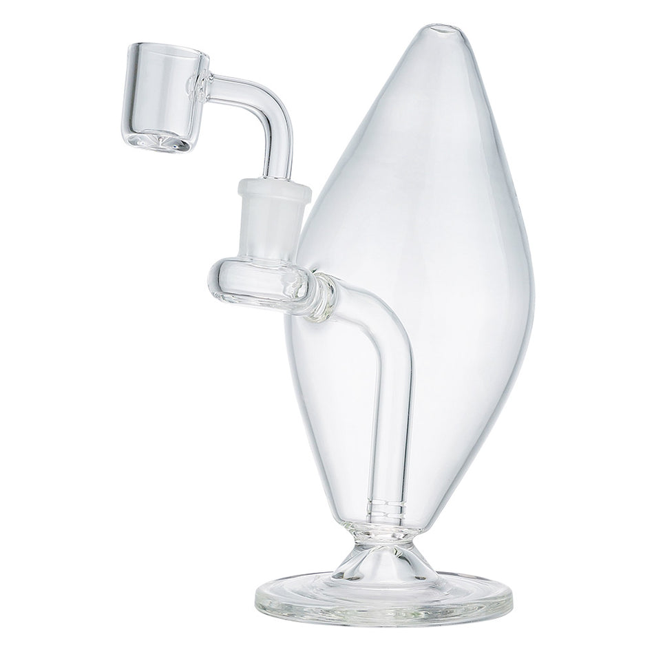 (RIG) 6.5" CROOKED FLAME - CLEAR