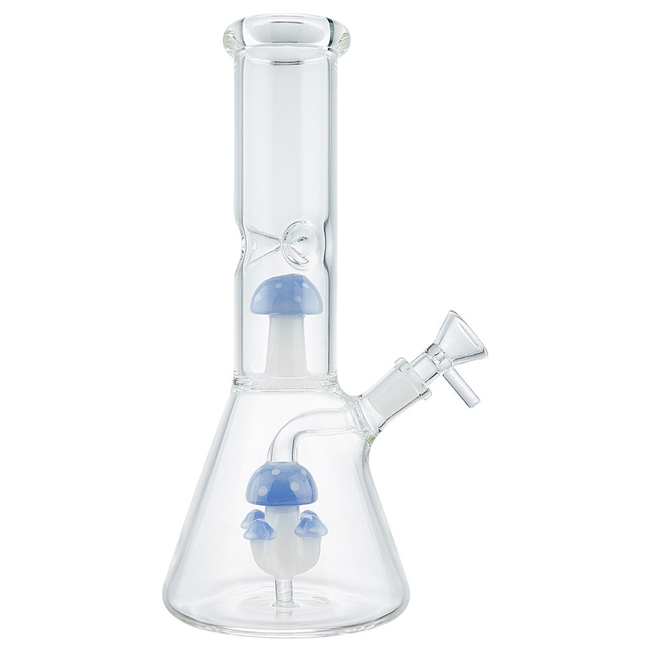 (WATER PIPE) 10" MUSHROOM COLONY - JADE BLUE
