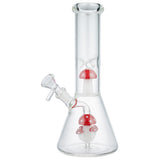 (WATER PIPE) 10" MUSHROOM COLONY - RED