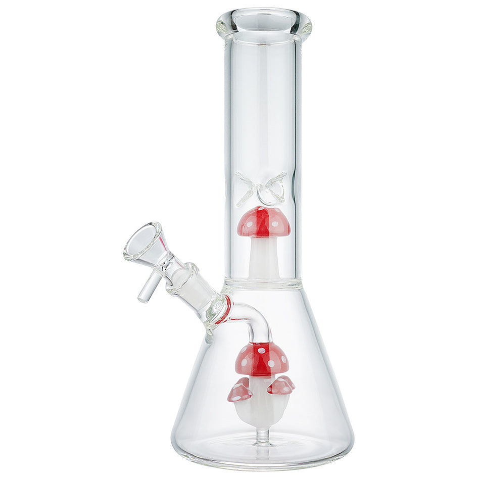 (WATER PIPE) 10" MUSHROOM COLONY - RED