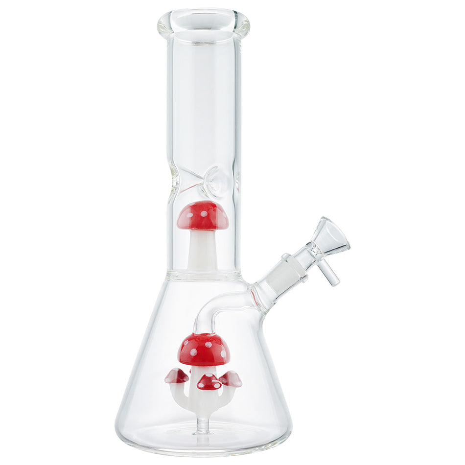 (WATER PIPE) 10" MUSHROOM COLONY - RED