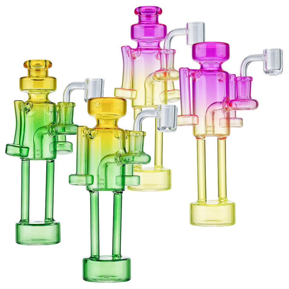 (OIL RIG) 8.5" BIPEDAL 2 TONE - PINK