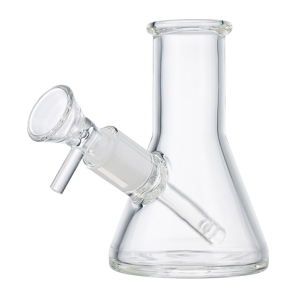 (WATER PIPE) 4" HEAVY MINI BEAKER - CLEAR