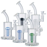 (WATER PIPE) 8.5" TREE PERC SOLID HEAVY - GREEN