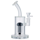 (WATER PIPE) 8.5" TREE PERC SOLID HEAVY - BLACK